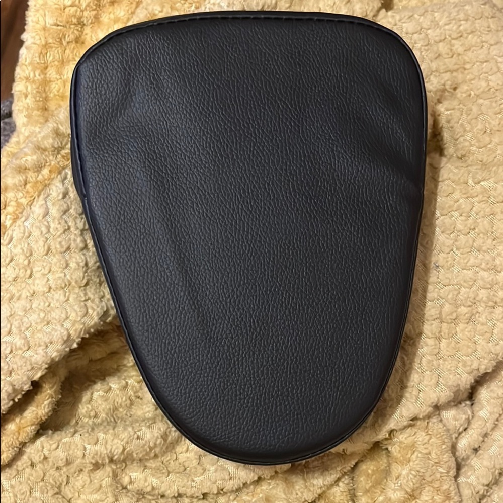 Elegant Black Leather Cushion